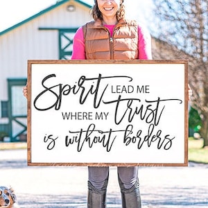SVG, & PNG - "Spirit Lead Me where my Trust is without Borders" - Song - My Funky FarmHouse by Tanya Siekman Designs