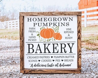 SVG, & PNG - "Homegrown Pumpkins - Bakery" - Fall and Thanksgiving - My Funky FarmHouse by Tanya Siekman Designs