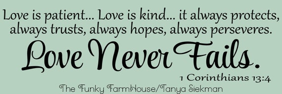 Download SVG & PNG Love is patient ... Love is kind... it always | Etsy