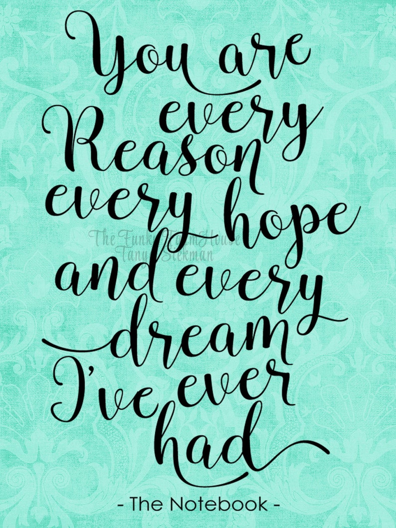 SVG DXF & PNG You Are Every Reason Every Hope and Every - Etsy