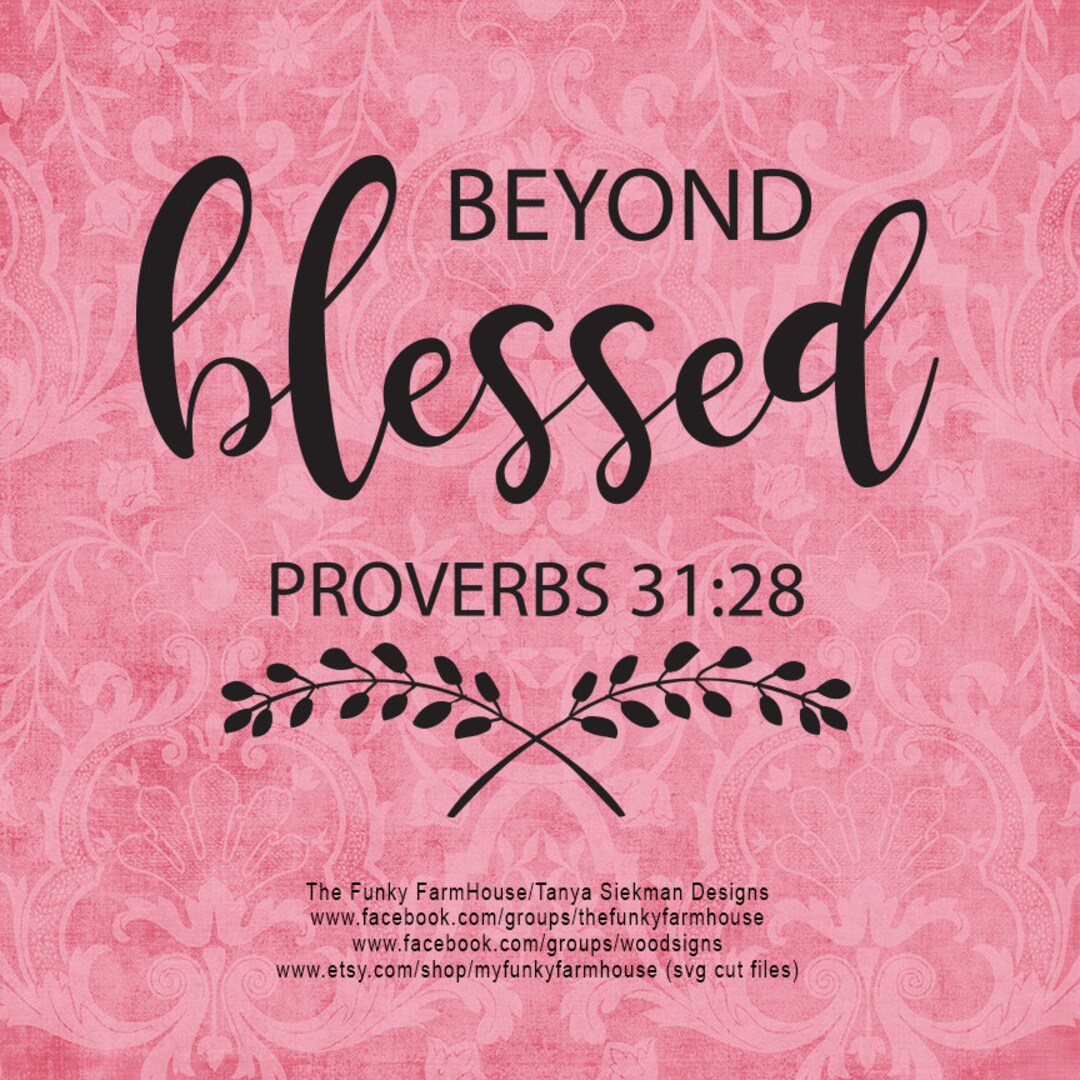 SVG & PNG beyond Blessed Etsy