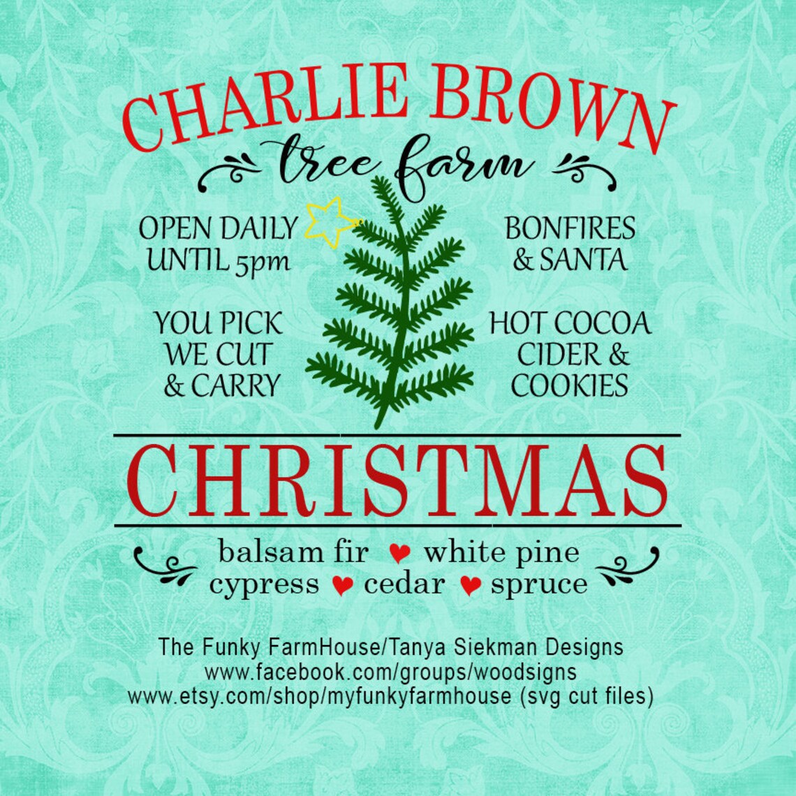 SVG & PNG Charlie Brown Tree Farm Christmas Etsy