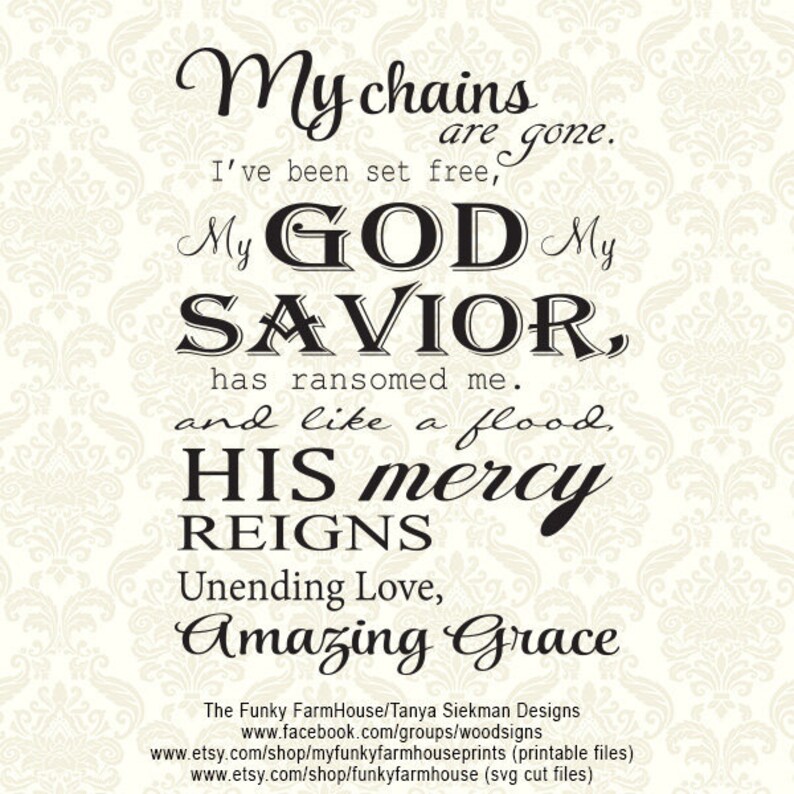 SVG & PNG My Chains are gone I've been set Etsy