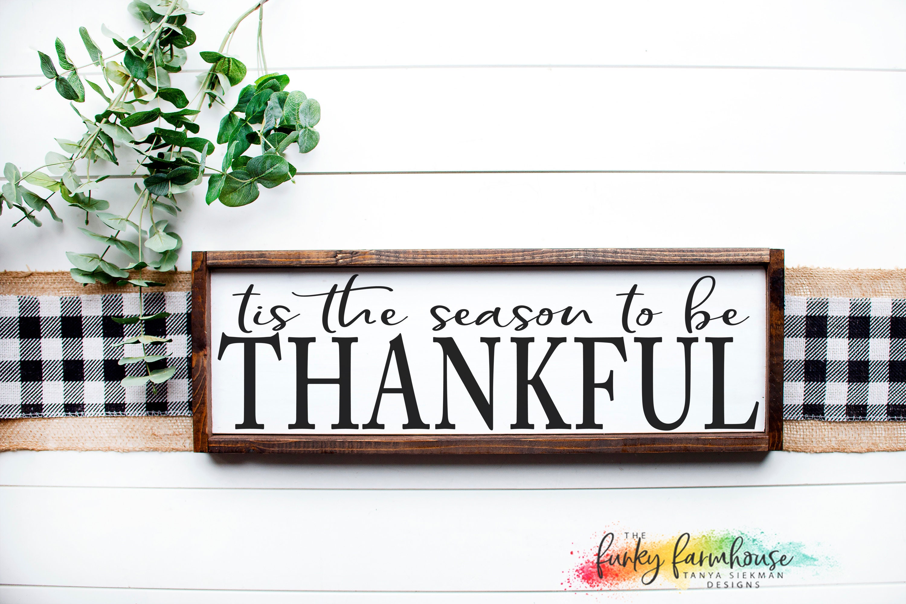 SVG & PNG tis the Season to Be Thankful Tanya | Etsy