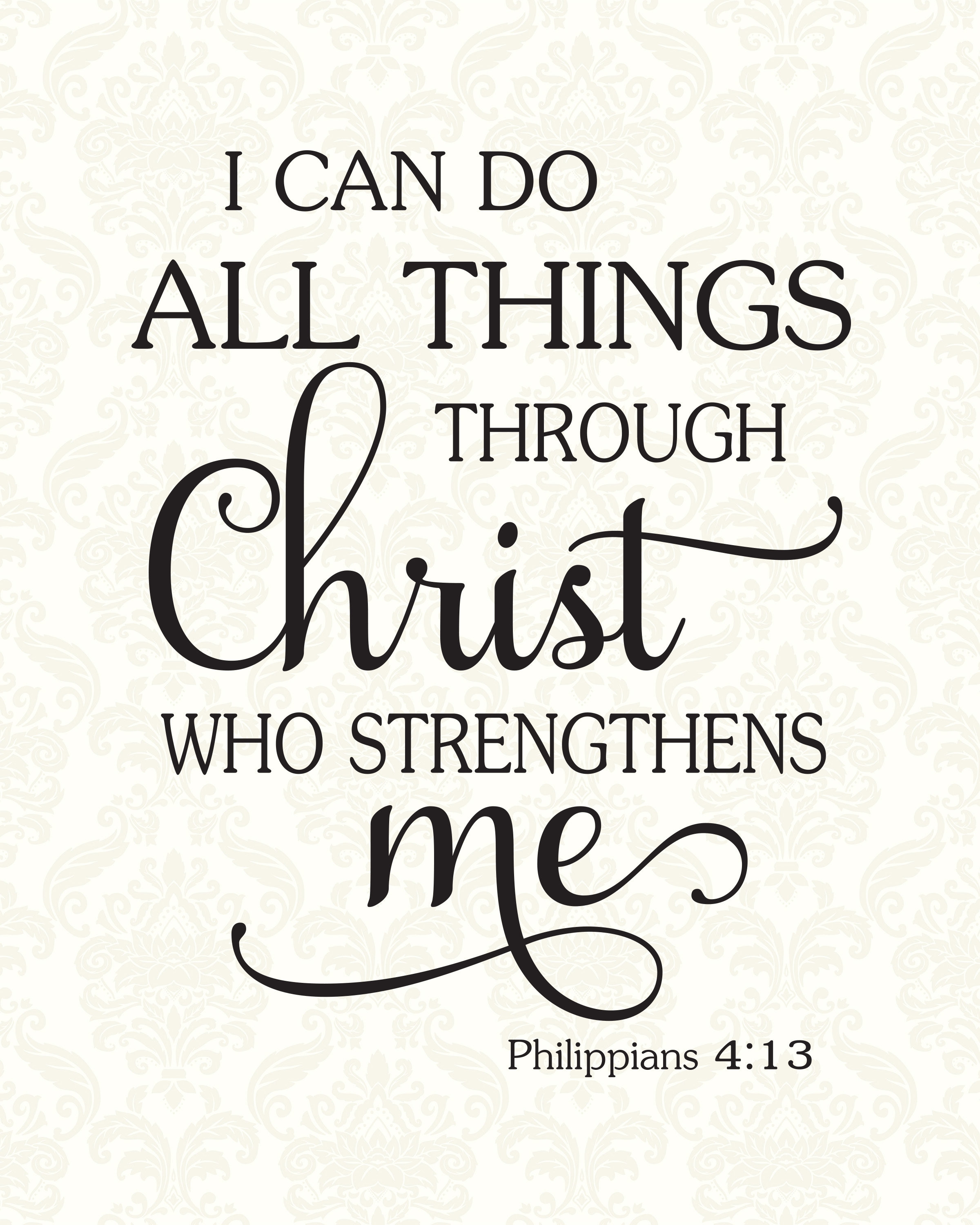SVG PNG &amp; JPG 8x10 Printable i Can Do All Things | Etsy