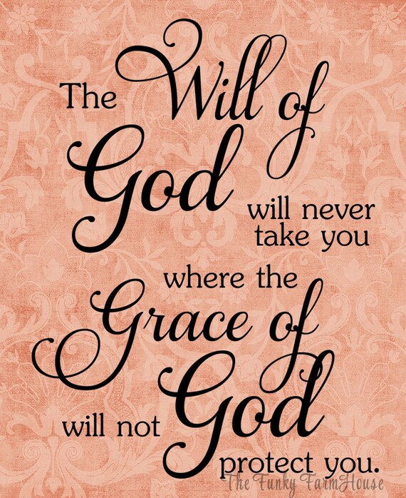 Svg Dxf Png The Will Of God Will Never Take You Where The Etsy