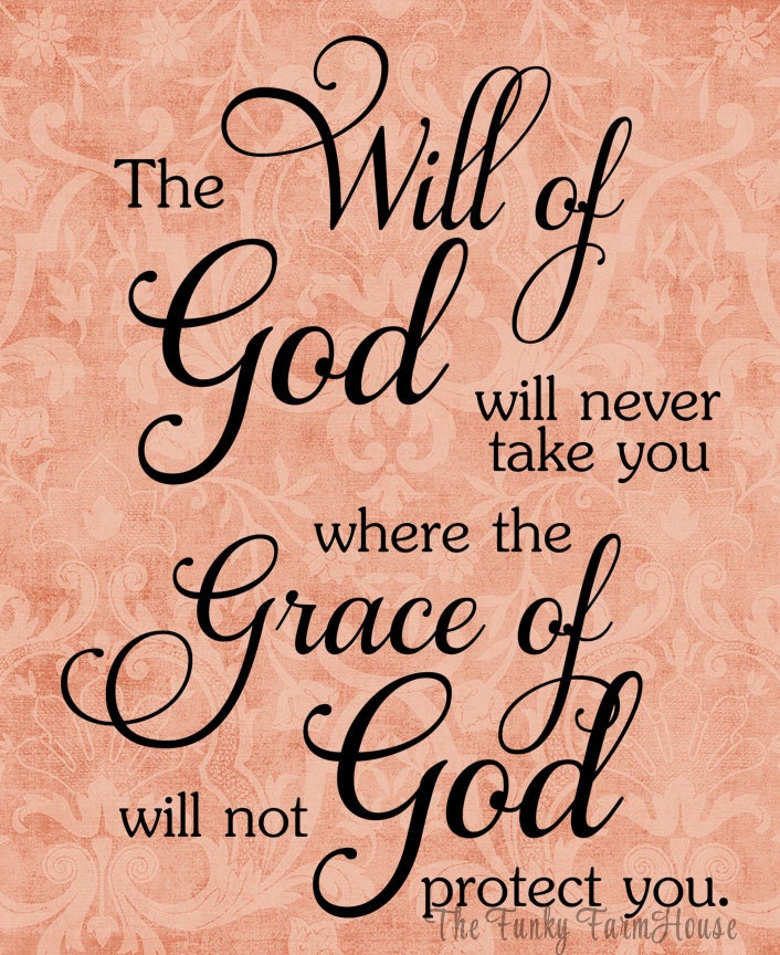 Svg Dxf Png The Will Of God Will Never Take You Where The Etsy