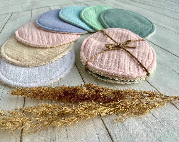 Organic Muslin Nursing Pads: Reusable Bamboo Breastfeeding Pads