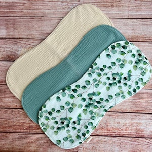 Musselin Baby Spucktücher Junge/Mädchen, Spucktuch Set - 3er Set, Baby Spucktuch, Schultertuch, Baby Spucktuch, Bambus und Bio Baumwolle