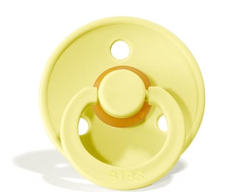 Original BIBS colour pacifiers SIZE 1, BIBS Sunshine, 0-6 months, Schnuller, newborn pacifier yellow