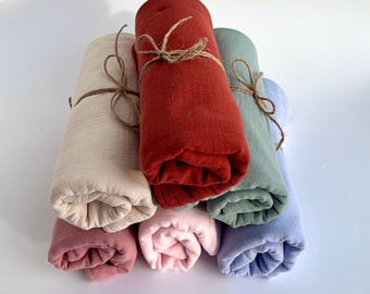 Organic Muslin Baby Changing Mat: Portable Travel Pad (70x50 cm)