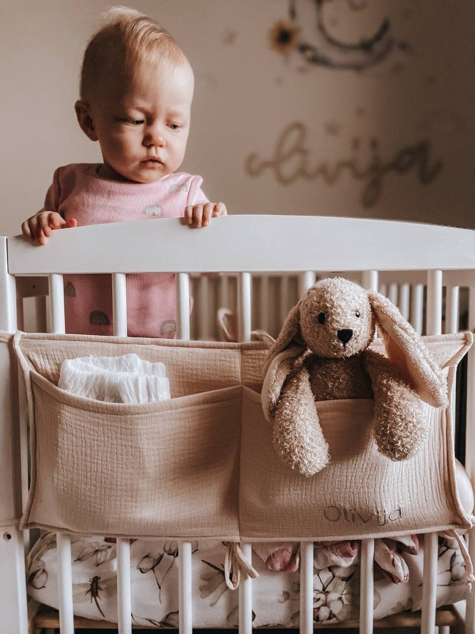 Hängende Organizer-Tasche für das Bett, Aufbewahrungstasche für das Ba –  Frendorf