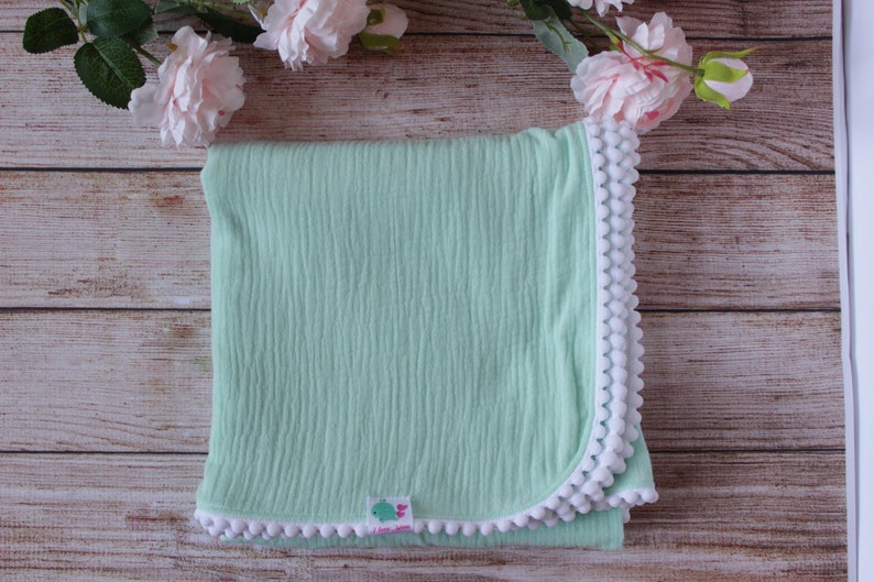 Gender Neutral Muslin Baby Swaddle Blanket Double Gauze Etsy