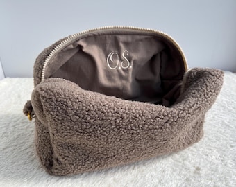 Personalized Sherpa Baby Organizer Pouch: Embroidered Diaper Bag Insert