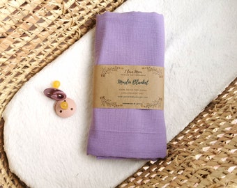 Organic muslin swaddle blanket, Summer baby blanket, Double gauze Baby wrap girl or boy – Soft, Breathable, and Perfect for Your Little One