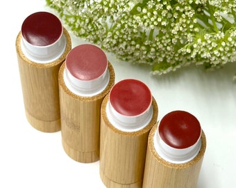 Herb Lip Paint, 100%  Food-Grade Ingredients, Vegan Lipstick, Mica-Free, Titanium Dioxide -Free, Cruelty-Free