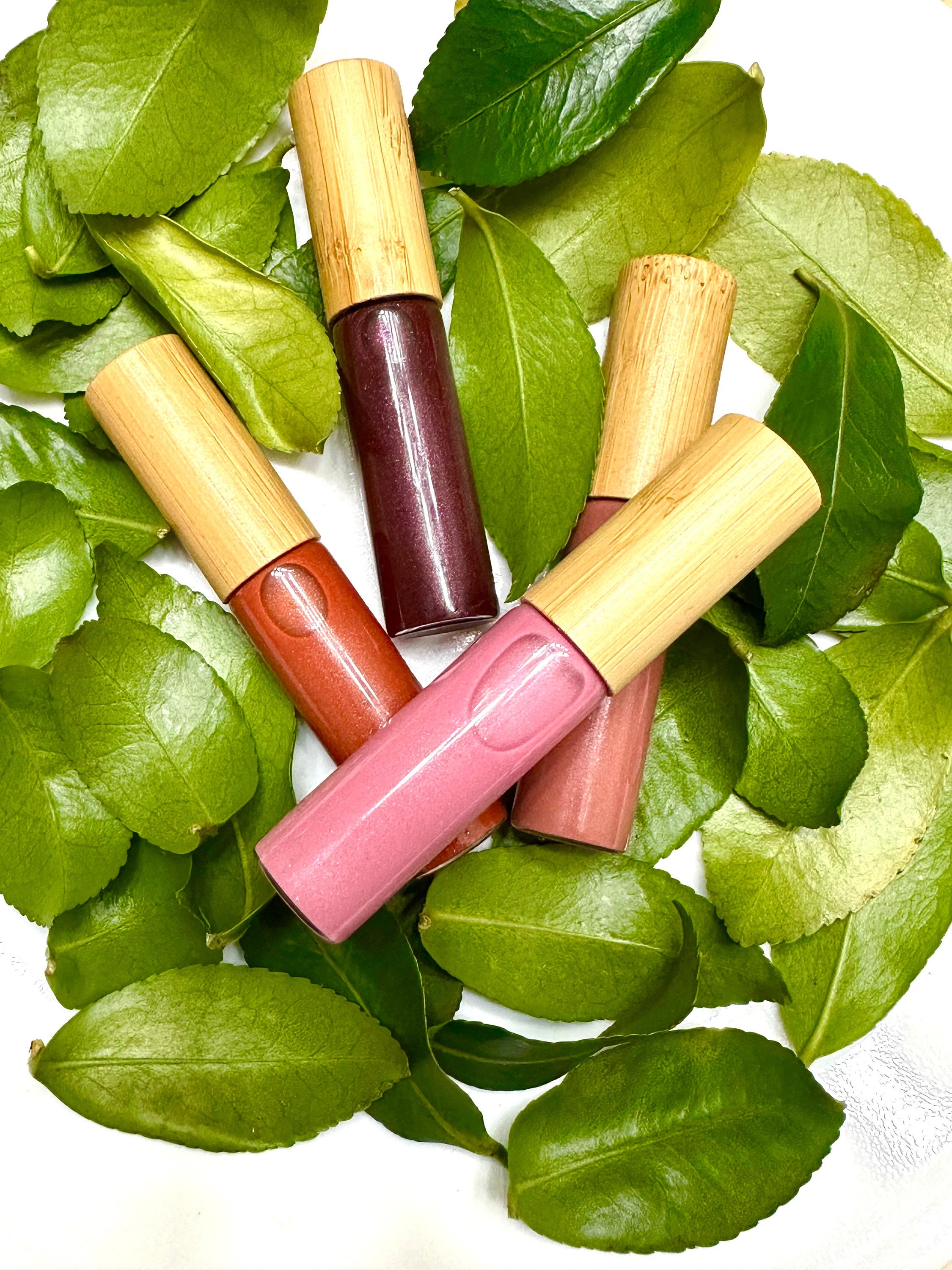 Tinted Lip Gloss, Lip Oil, Food Grade Ingredients, Vegan, Zero Waste