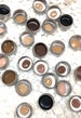 Organic Makeup Samples in Metal Tins, Zero Waste Samplers, Travel Size Makeup Pots 