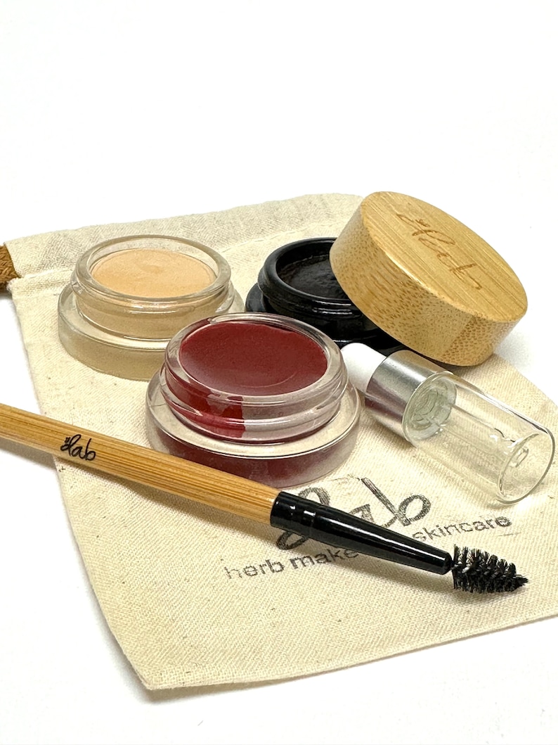French Makeup Set, Minimalist, Zero Waste Makeup, Sustainable Makeup, Green Makeup image 3