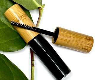 ORGANIC Herb Mascara, VEGAN, Cruelty-Free, 99% Food Grade, Non-Waterproof, Gluten-free, Mica and Oxide Free, Nourishing, Strengthening