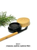 Solid Aloe Mascara Bar: 3-in-1 Use, Water Activated Mascara, Vegan, Zero Waste;