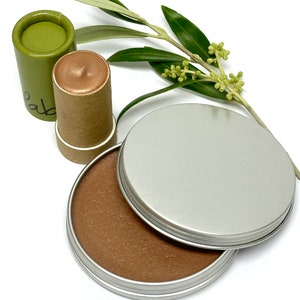 Olive Bronzer, Tanner, Multi-Tasker, 4-in-1 Makeup, Vegan, Plant-Based, Zero-Waste, Cruelty-Free image 5