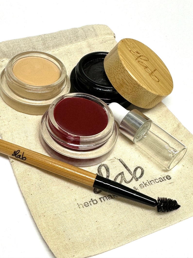 French Makeup Set, Minimalist, Zero Waste Makeup, Sustainable Makeup, Green Makeup image 1