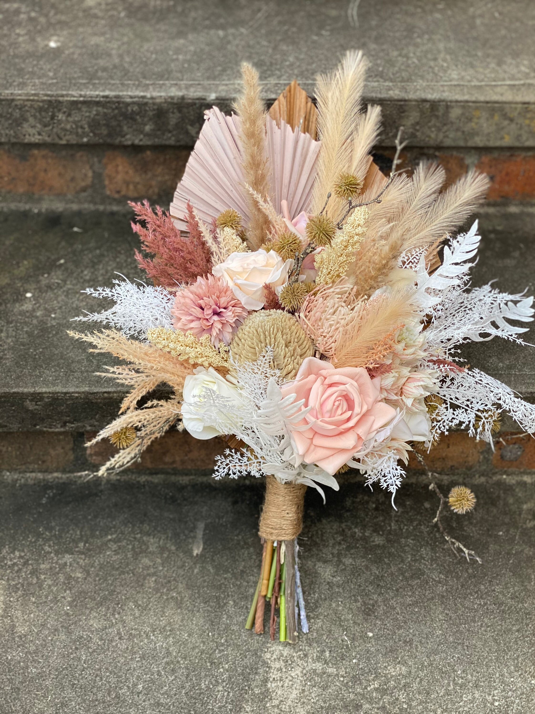 Boho rustic wedding bouquet Etsy