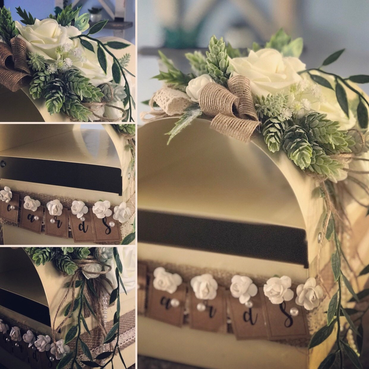 Rustic Card Wedding Letter Box Etsy