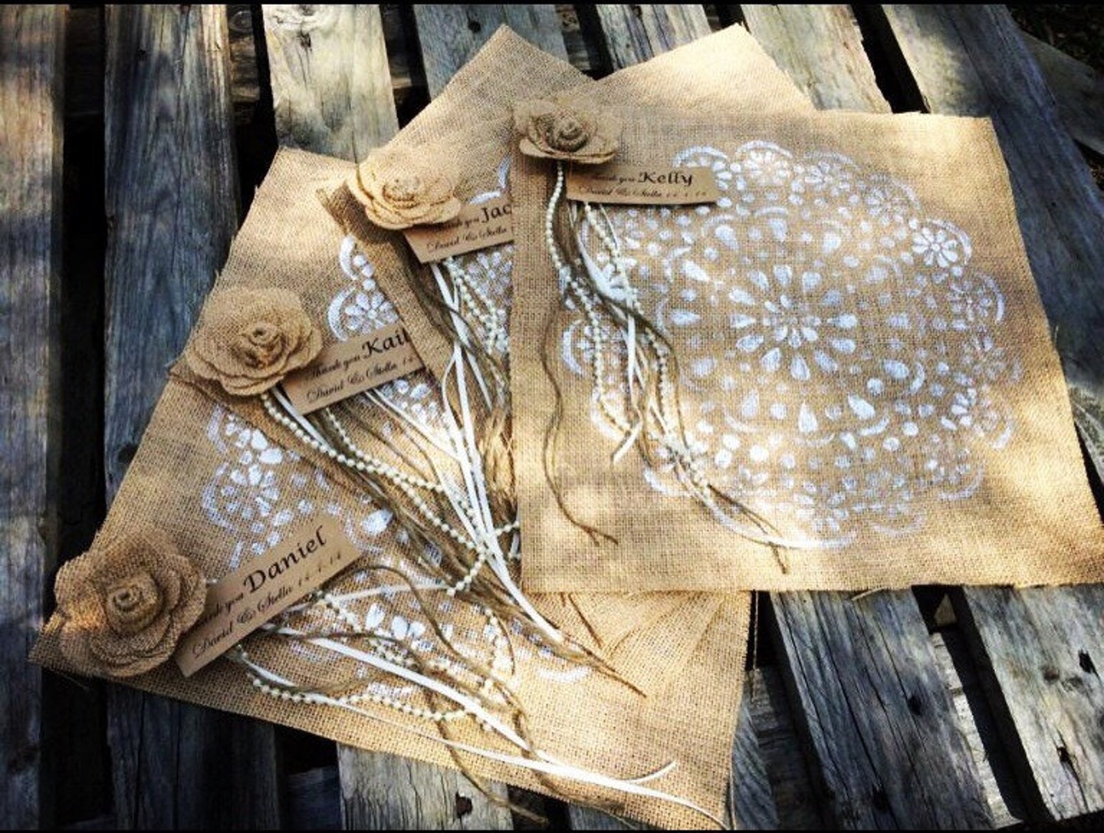 Hessian Wedding Placemats for Your Guest Gifts or Seating Etsy