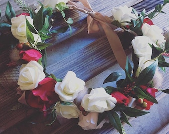 Artificial flower crown for hens,wedding or other!