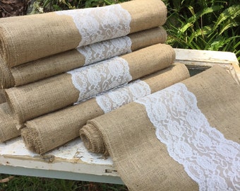 Hessian Table runners