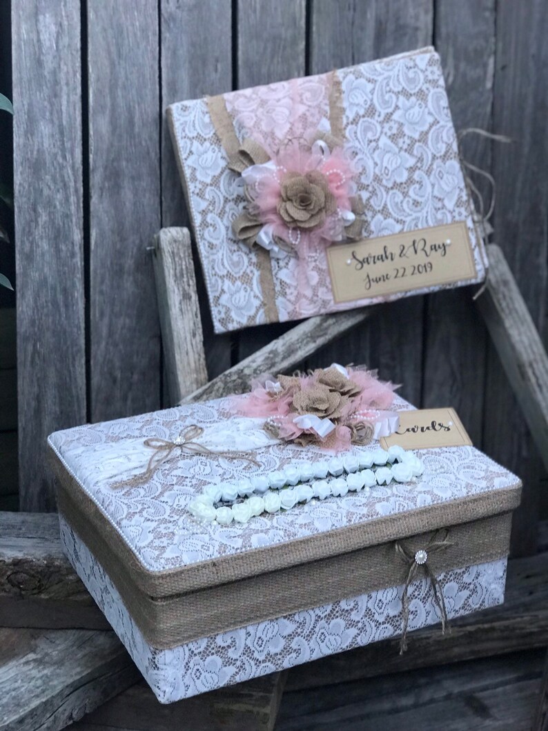 Wedding Guest Book and Card Box Package Etsy