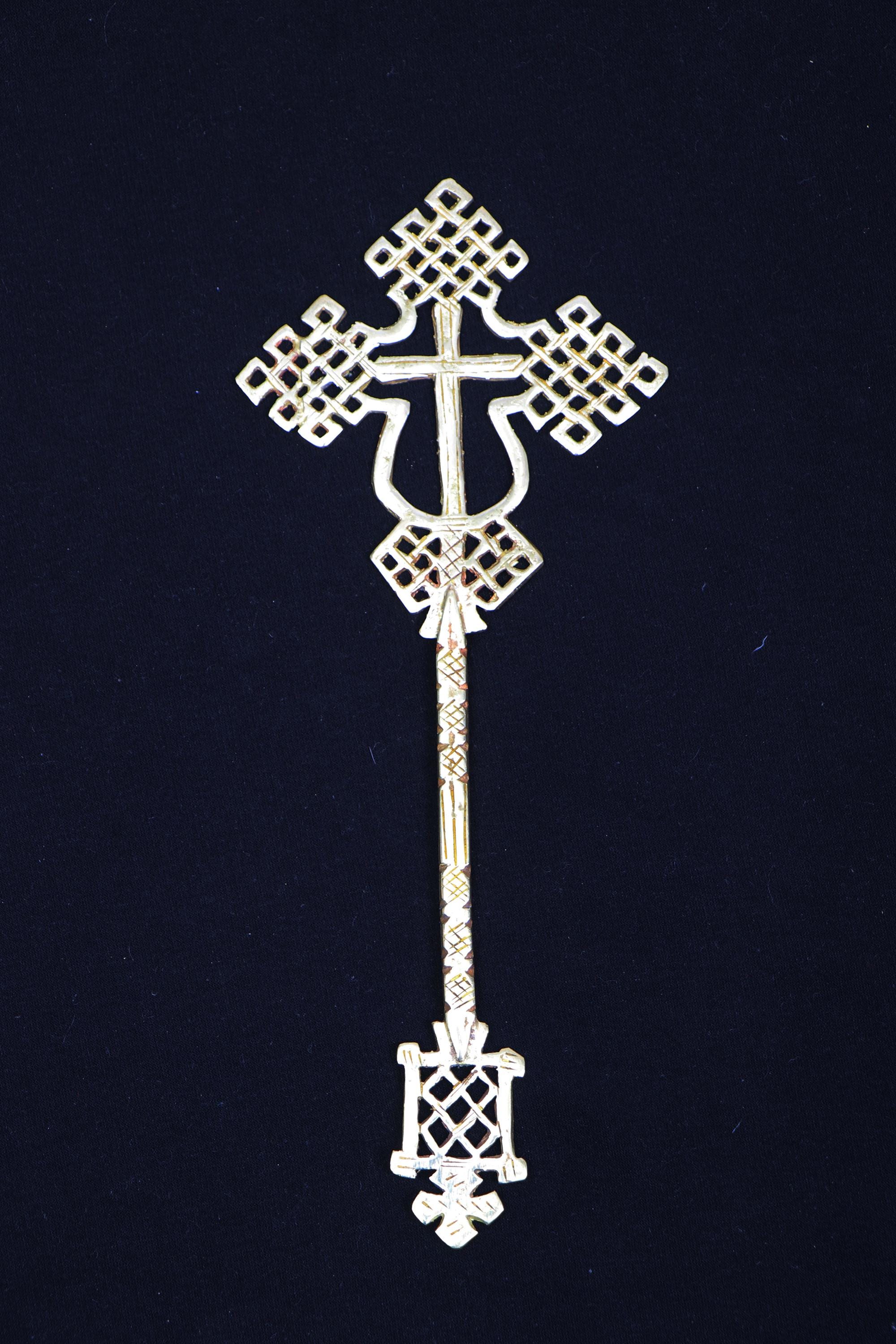 Lot of 3 Ethiopian Processional Crosses Orthodox Coptic Christian ...