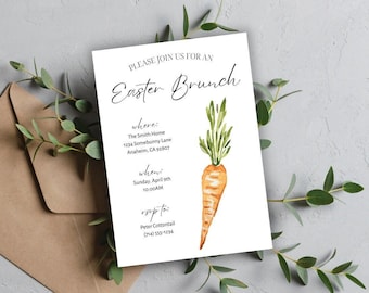 Easter Brunch Invitation - Editable Digital Download