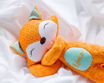 Fox toy Fox plushie Soft toy Minky fox Newborn toys Personalised toys