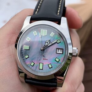 Handcrafted 36mm Pilot Watch: Seiko NH35A, Sapphire Crystal