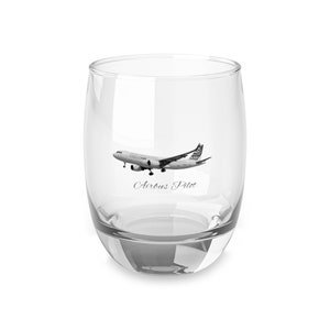 Airbus A320 Whiskey Glass , gift for Pilot or Airliner Enthusiast. A320 sharklets