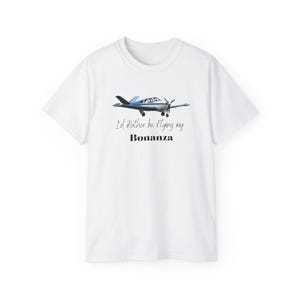 Bonanza Unisex Ultra Cotton Tee, Gift for Pilot, Bonanza Lovers, Beechcraft V-Tail