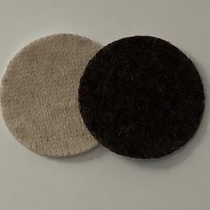 ONE cashmere patch A13-A14Cashmere repair patch. 1.5” cashmere iron on circle patch. No sew cashmere patch