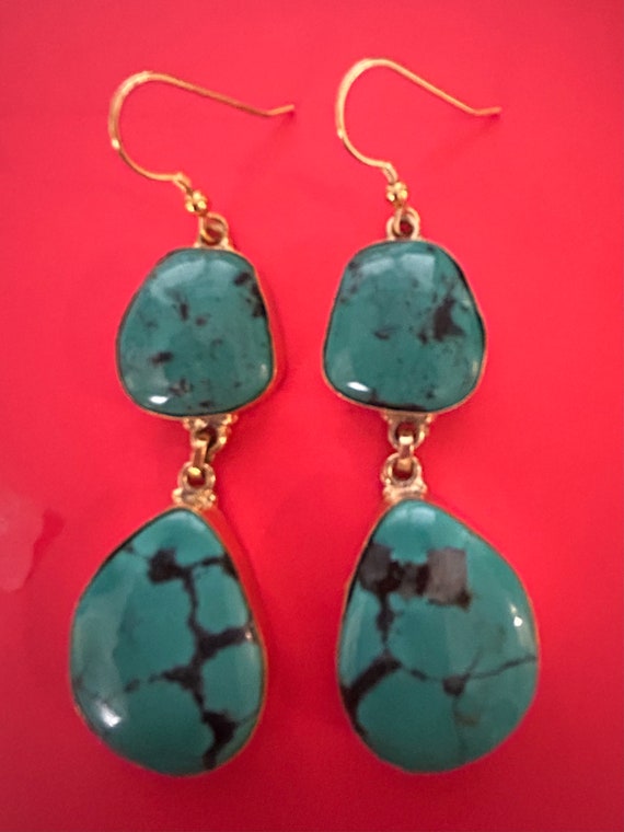 24K Gold Plated Awesome Sterling silver earrings !!!