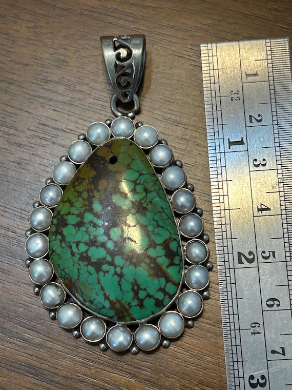 Beautiful Southwestern style turquoise and  pearl… - image 2