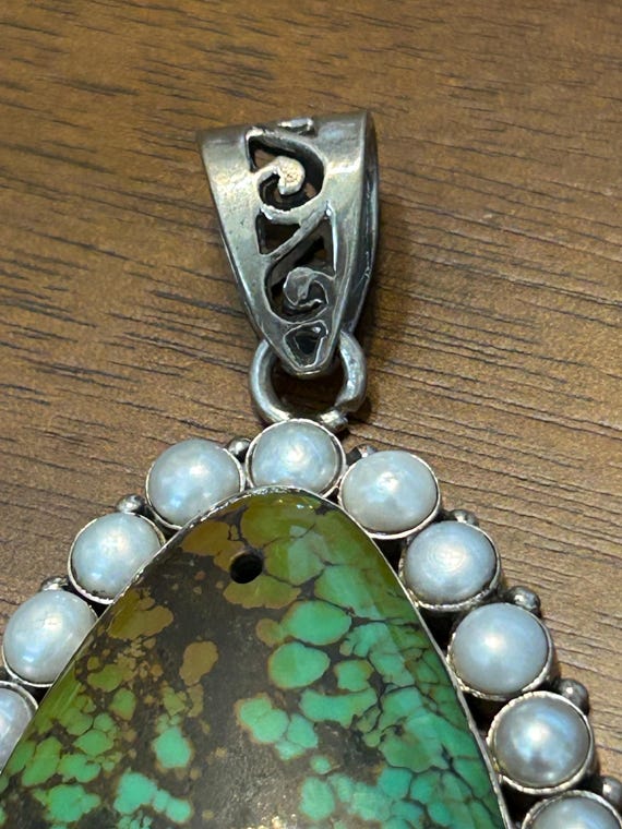 Beautiful Southwestern style turquoise and  pearl… - image 7