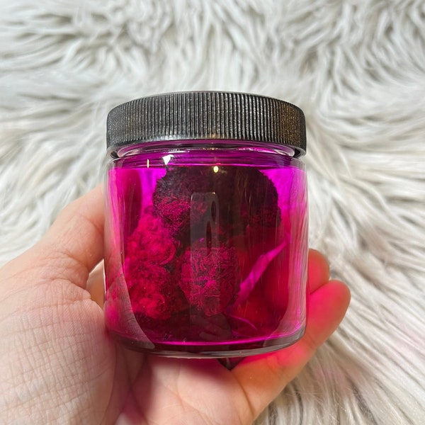 Stash Jar/Glass/Stashjar/Translucent/Pink/smell proof/cannabis jar/storage