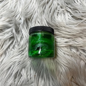 RTS /Glass /Stash Jar /3oz /Green/Transparent/ Ready to Ship /Stashjar /Storage Jar/smell proof/#8