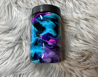 Stash jar/Glass/Teal/Pink/Purple/Stashjar/Smell Proof/Cannabis Jar/Herb Jar/Storage/Weed Jar