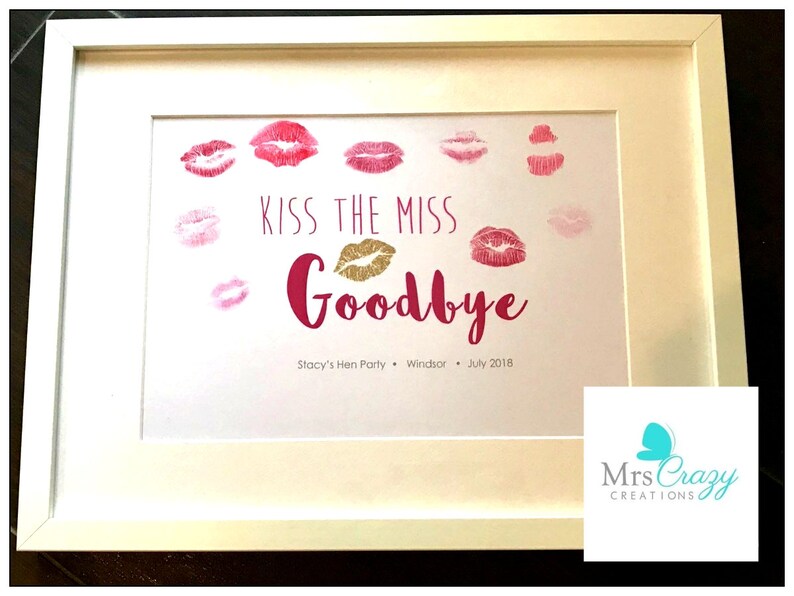 Party Favors Kiss The Miss Goodbye Party Favors Games