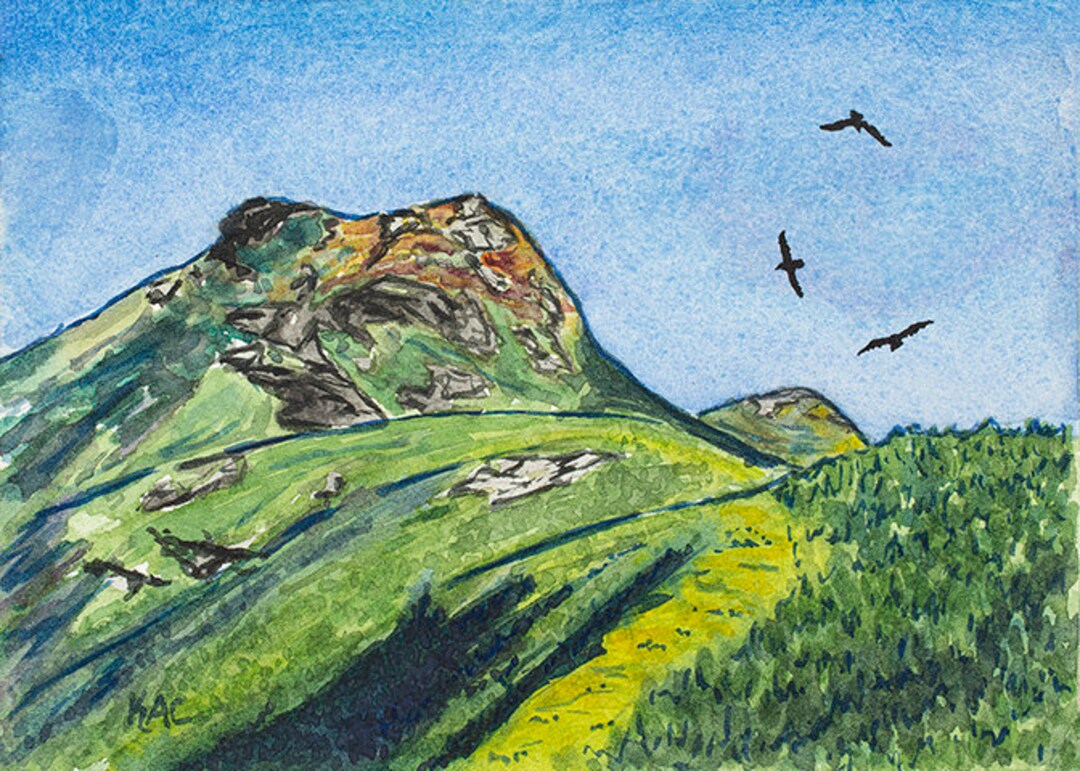 Summit From Maple Ridge - 5x7