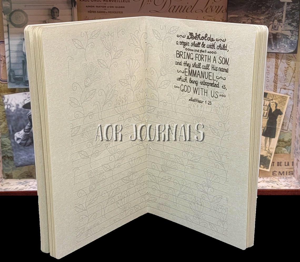 Bible Verses Parchment Paper Journal. Travelers Notebook Etsy
