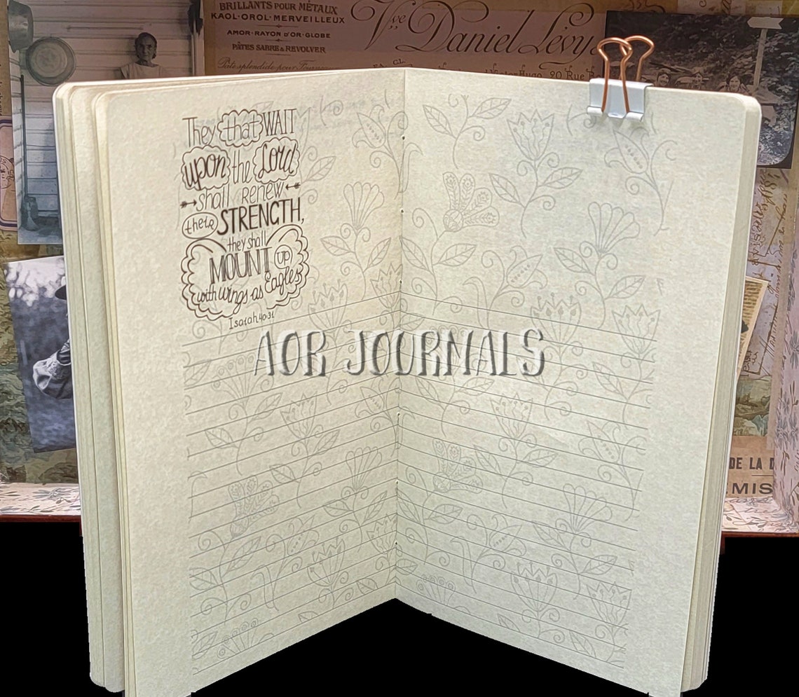 Bible Verses Parchment Paper Journal. Travelers Notebook Etsy